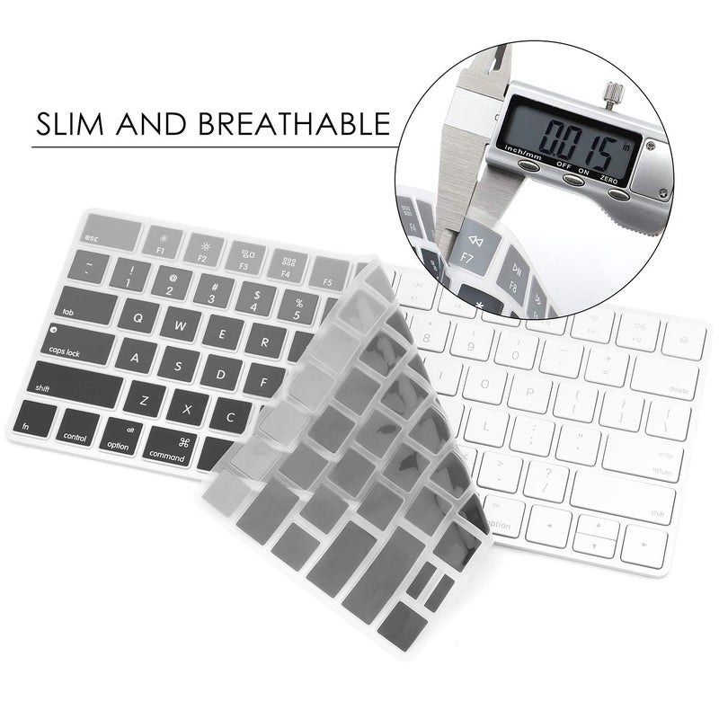 Allinside Ombre Gray Cover for Apple Magic Keyboard (MLA22LL/A) with US Layout - Image 4